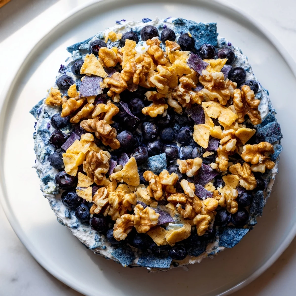 Party-ready The Olympic Rings Interlock appetizer, interlocking circles full of delicious, healthy ingredients.