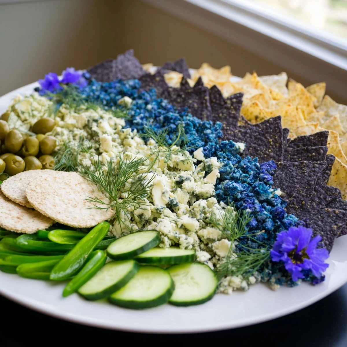 A close-up view presents the beautiful Deep Sea Ocean Wave recipe, perfect for a party.