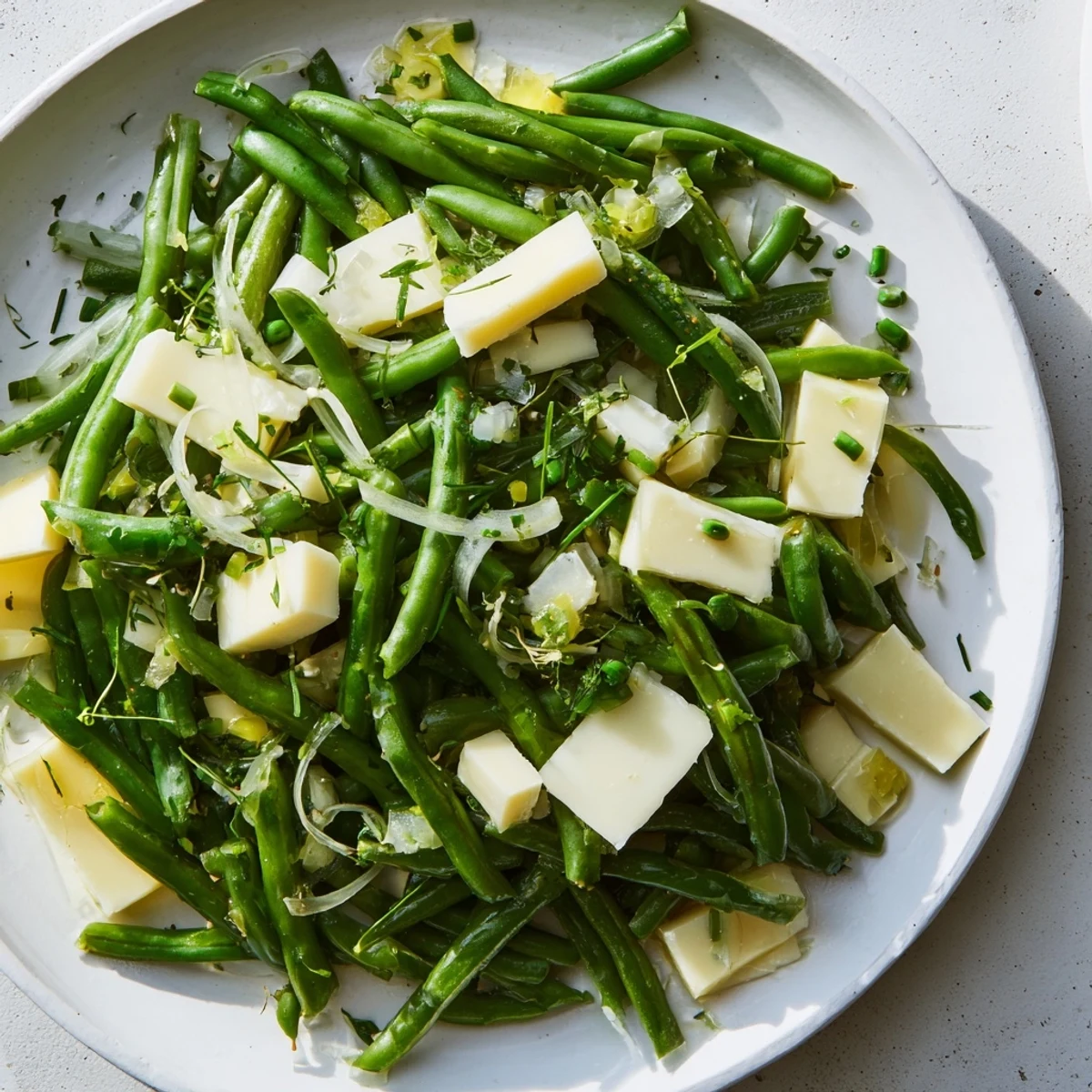 The English Ivy salad, a colorful arrangement of vibrant green vegetables and sharp white cheddar.