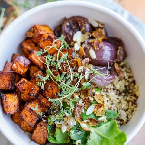 Warm Herb Bowl Roasted Roots