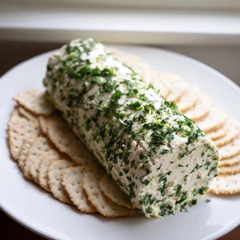 Herb-Coated Cheese Log