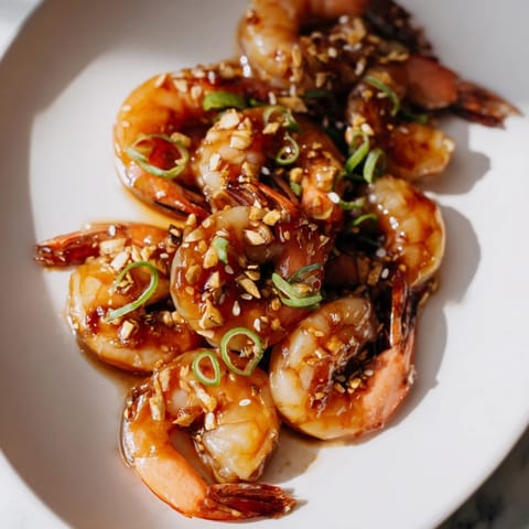 Honey Garlic Shrimp Dish