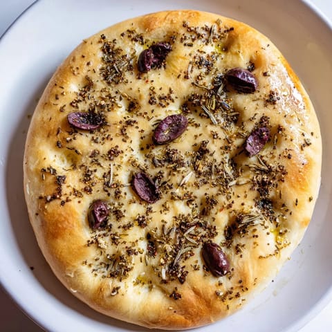 Zaatar Olive Focaccia Bread