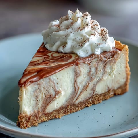 Creamy Hojicha Cheesecake Swirl