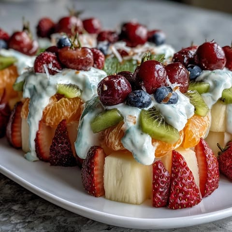 Rainbow Fruit Coconut Cream