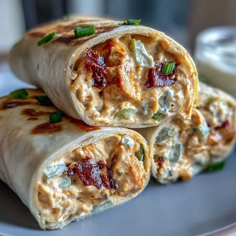 Buffalo Chicken Pinwheel Wraps