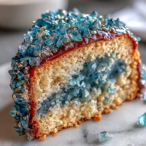 Graduation Cake: Teal and Gold Geode Slice Design
