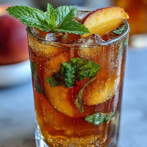 Iced Peach Green Tea Lemonade #249
