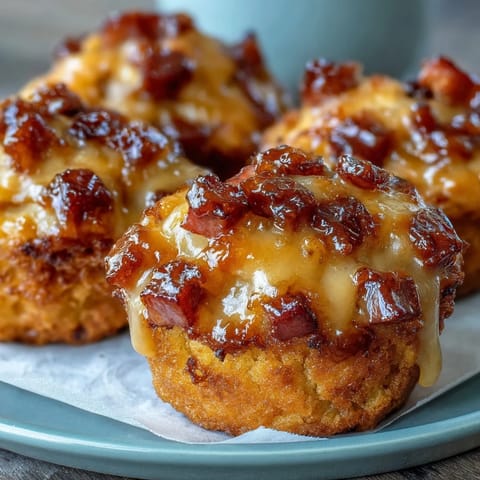 Golden mini corn dog muffins filled with savory hot dog pieces for summer parties.
