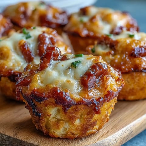 Bite-sized corn dog muffins, perfect for dipping in ketchup, served at a party.