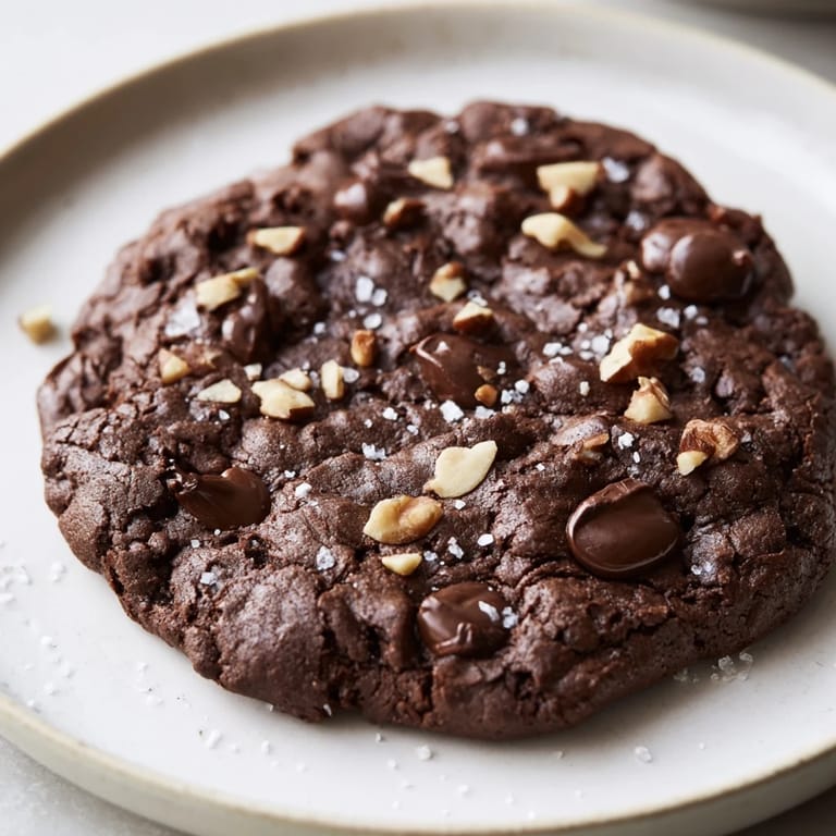 A plate of homemade classic chocolate chip cookies, tempting with their rich, buttery, golden edges.