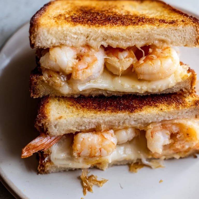 Imagine this: a bite of a Quick Shrimp Grilled Cheese, savory, creamy, and wonderfully satisfying on your palate.