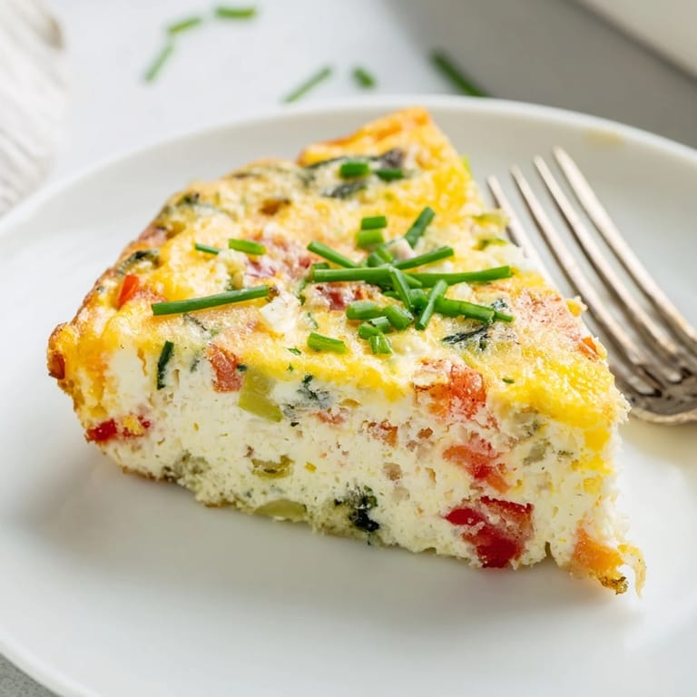 Warm high-protein sheet pan eggs featuring cottage cheese and fresh vegetables, served with herbs for a nutritious brunch.