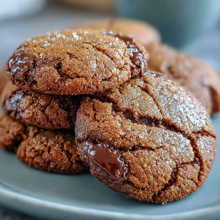 Hand holding a bite-sized piece of Hojicha and Brown Butter Cookies revealing a tender, fudgy interior and nutty aroma.