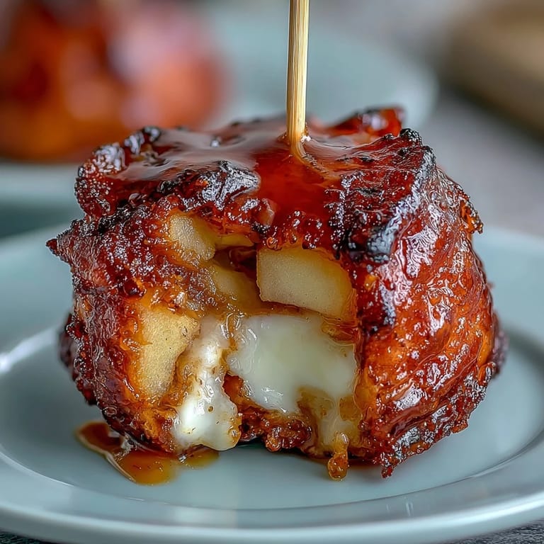 Mini candy apple bites feature juicy apple pieces dipped in glossy red candy coating, perfect for snacking.