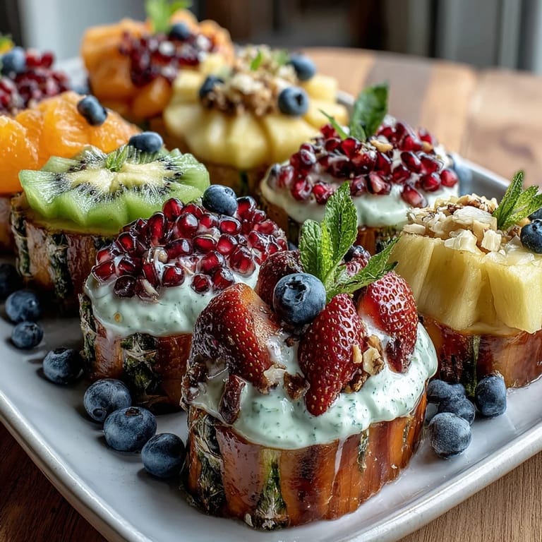 Vibrant layers of rainbow fruits paired with light, fluffy coconut whipped cream for a refreshing dessert.