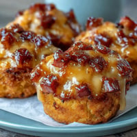 Golden mini corn dog muffins filled with savory hot dog pieces for summer parties.
